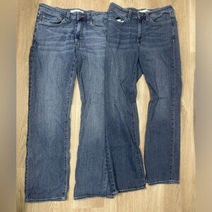Denver Hayes 34x34 Jeans Bundle Lot Mens Pants Denim Bootcut Dark Wash Blue Jean